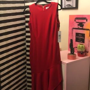 BNWT Calvin Klein Red Sleeveless Dress